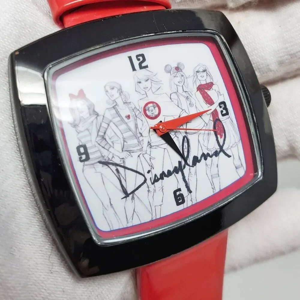 Disney Parks Disneyland DLR Disney Ladies Red Fashion Watch